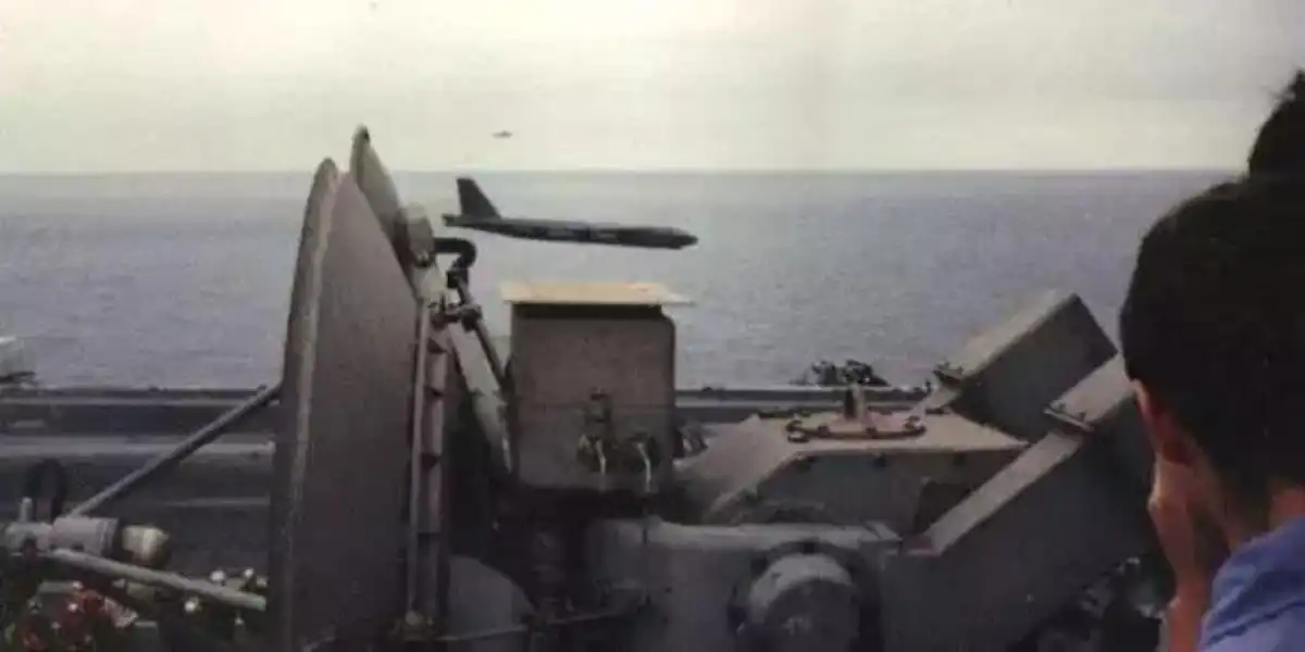 The B-52 Bomber that did a fly-by below the flight deck of USS Ranger Aircraft Carrier